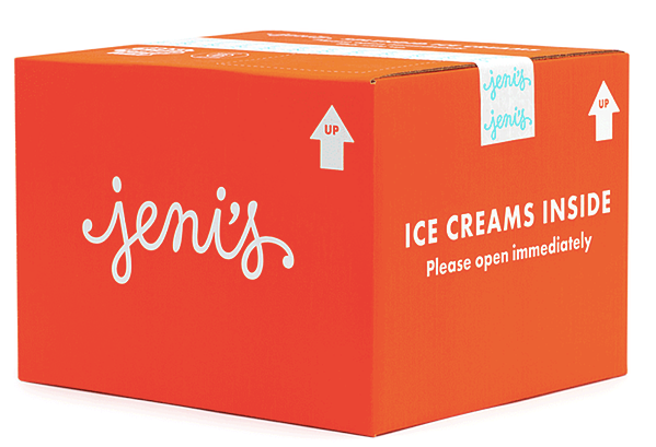 Jeni's cool ice cream packaging