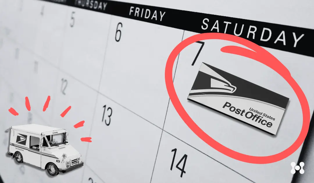 A calendar is shown with the day "Saturday" circled in red.